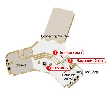 Noibai airport map